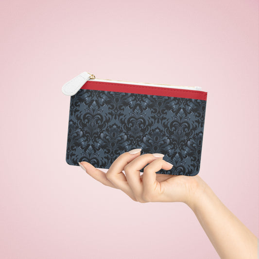 Opulent Dusk Elegant Damask Mini Clutch Bag - Stylish Evening Accessory