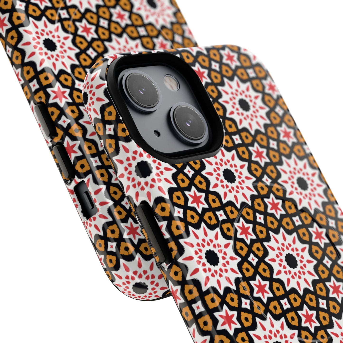 Bohemian Patterned Tough Magnetic Cases, Unique Phone Protection, Stylish Phone Cover, Gift for Trendsetters, Vibrant Designs