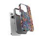 Psychedelic Visions Colorful Art iPhone Case - Tough Cases with Vibrant Abstract Design