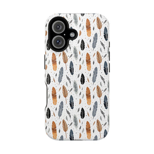 Whispering Feathers Magnetic Tough iPhone Cases