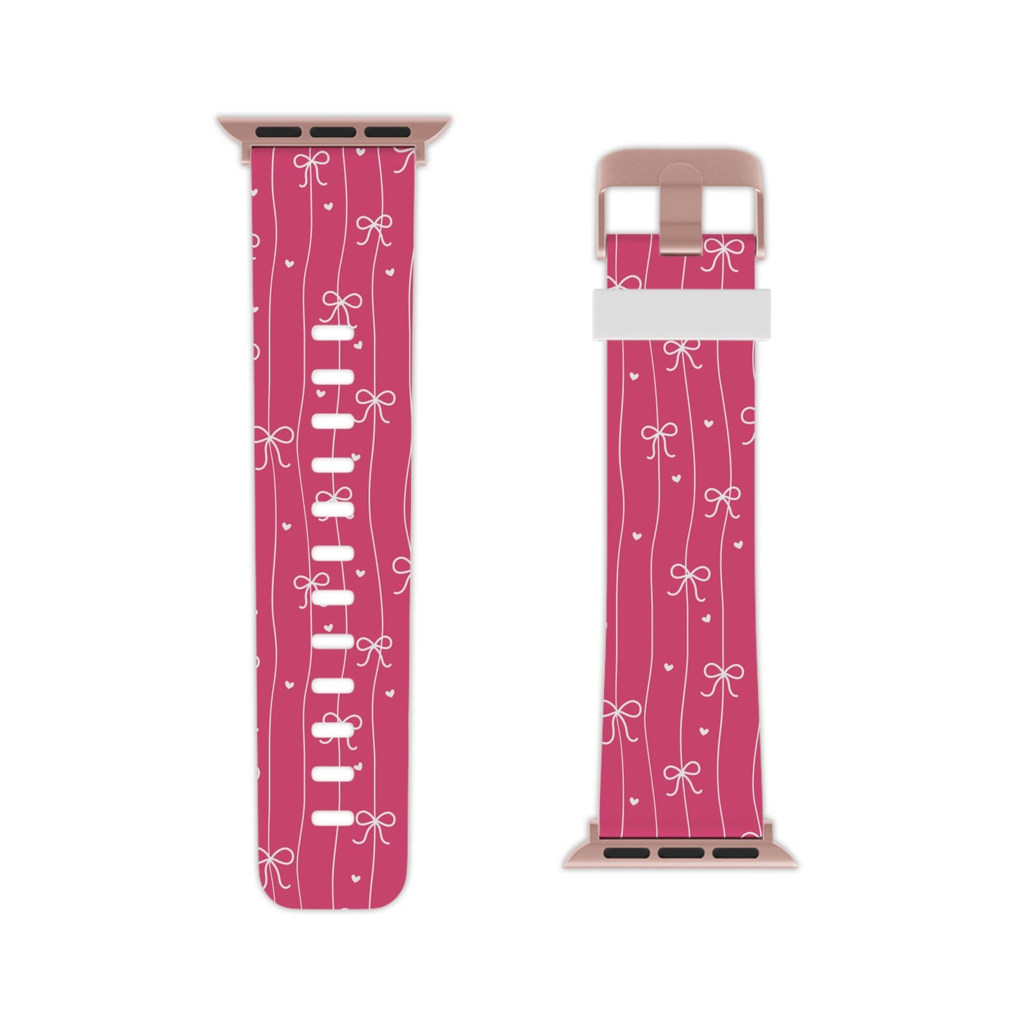 Pink Bow Coquette Apple Watch Band – Cute Giftable Strap for Women & Girls