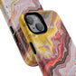 Colorful Red Marble iPhone Case, Tough Magnetic Cases, Stylish iPhone Protection, Unique Gift for iPhone Lovers, iPhone Accessories