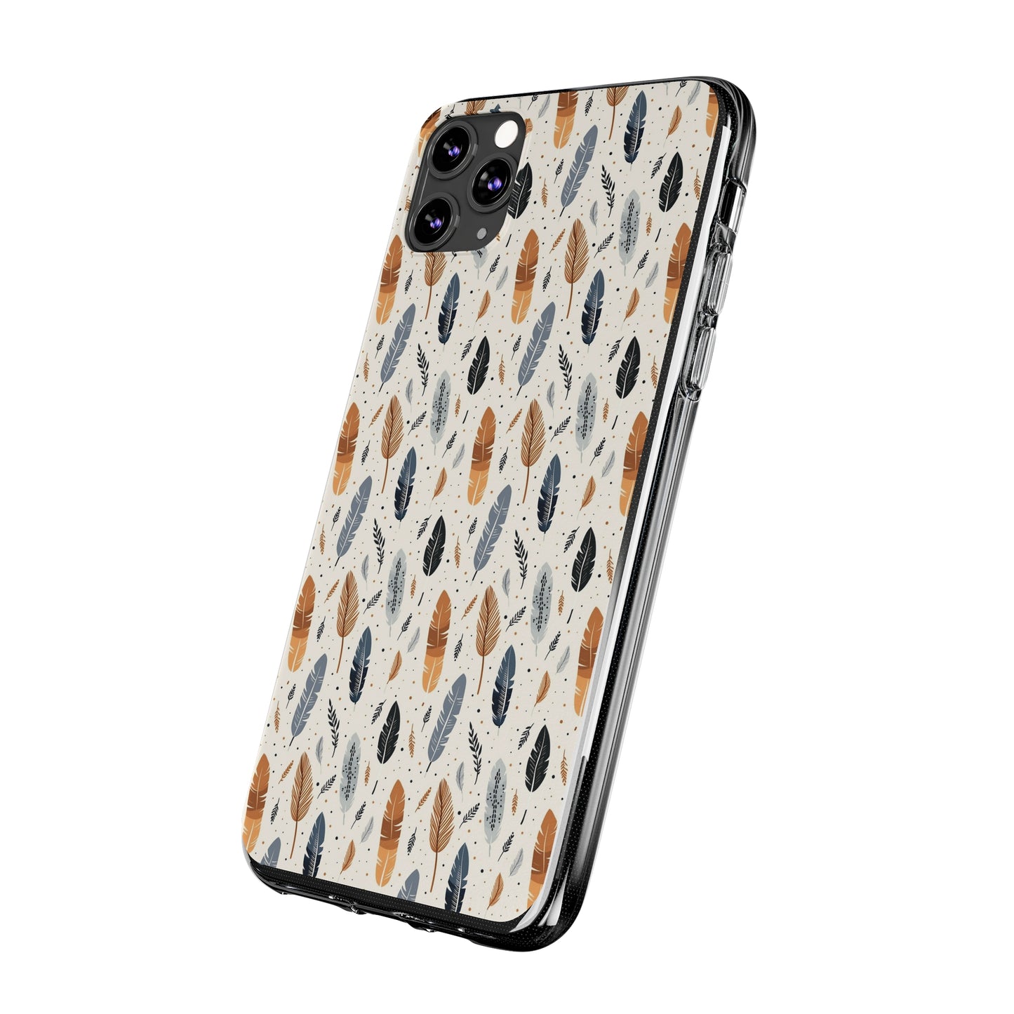 Whispering Feathers Soft iPhone, Google and Samsung Cases