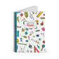 Personalized Classroom Couture Composition Book Inspired Playful Spiral Notebook - Perfect for School, Journaling, Kids, Teachers, Back to School Gifts
