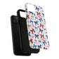Patriotic Coquette Tough iPhone Magnetic Case, Stylish Gift for Her, Summer Celebrations, Cute Bow Design