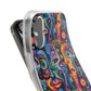 Psychedelic Visions Flexi iPhone and Samsung Case - Colorful Abstract Design.