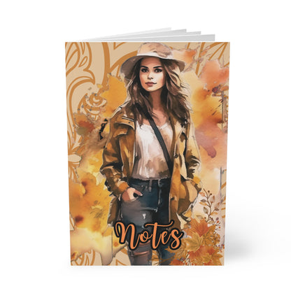 Stylish A5 Notebook: Autumn Vibes, Journaling, Stationery, Gift for Her, Fall Decor, Note-taking, Live with Purpose