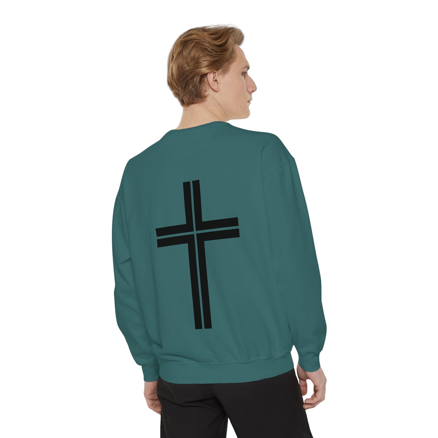 JESUS Charm Unisex Garment-Dyed Sweatshirt