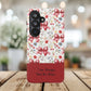 Personalized Rosette Coquette Phone Case - Custom Name/Message 'I Am Stronger Than The Storm' Floral Bow Protective Case