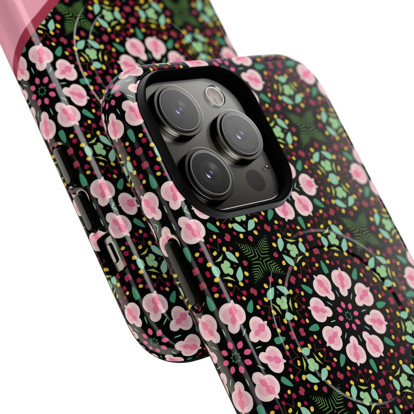 Personalized Twilight Petal Tapestry Floral Tough Magnetic MagSafe® iPhone Case, Durable iPhone Protector, Unique Gift for Her, Stylish Tech Accessories.
