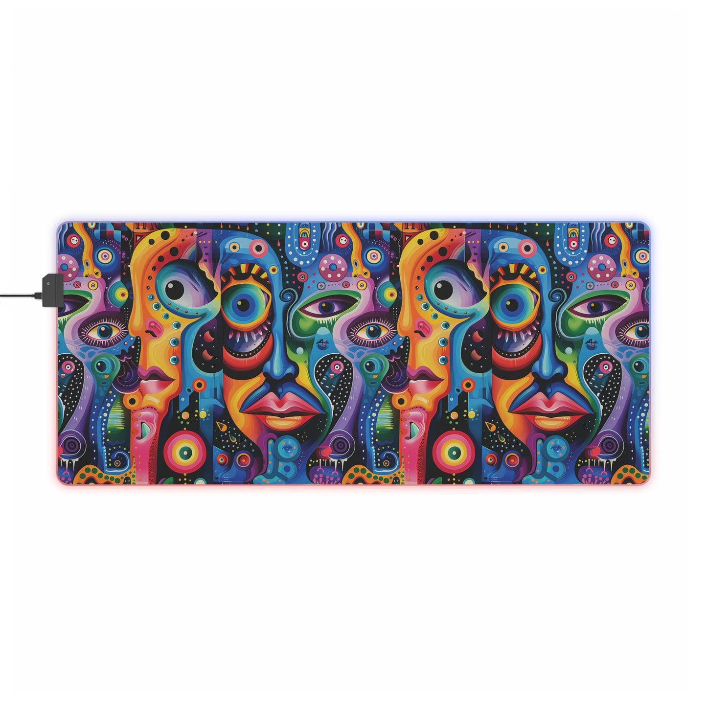 Psychedelic Visions LED Gaming Mouse Pad