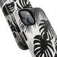 Personalized Monochrome Monstera Tropical Phone Case - Tough Magnetic MagSafe® Cases, Gifts for Nature Lovers, Stylish Phone Accessories, Gifts for Her.