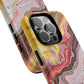 Colorful Red Marble iPhone Case, Tough Magnetic Cases, Stylish iPhone Protection, Unique Gift for iPhone Lovers, iPhone Accessories