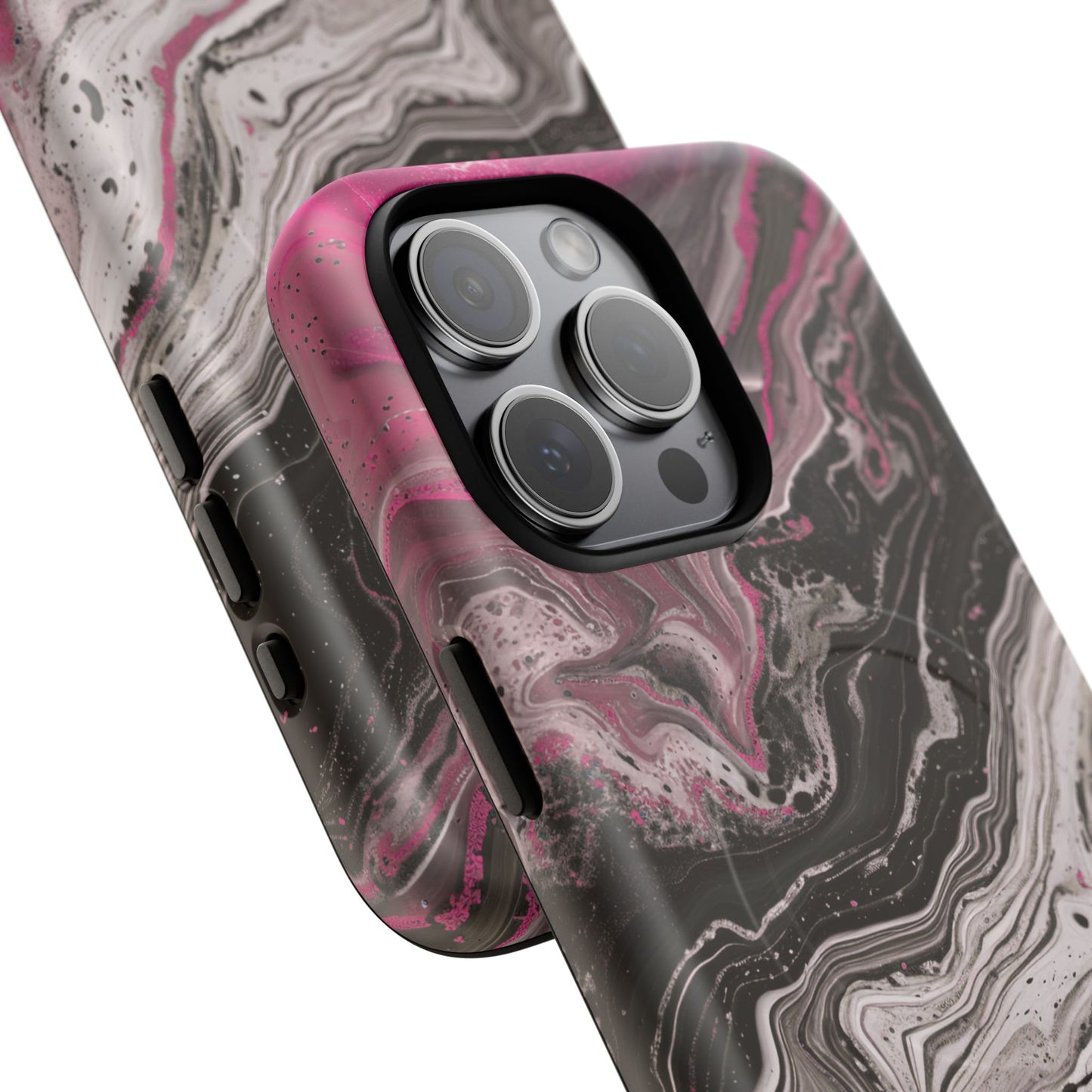Stylish Magnetic iPhone Cases for Tough Protection, Trendy iPhone Covers, Gift for Teens, Modern Tech Accessories, Marble iPhone Design Cases