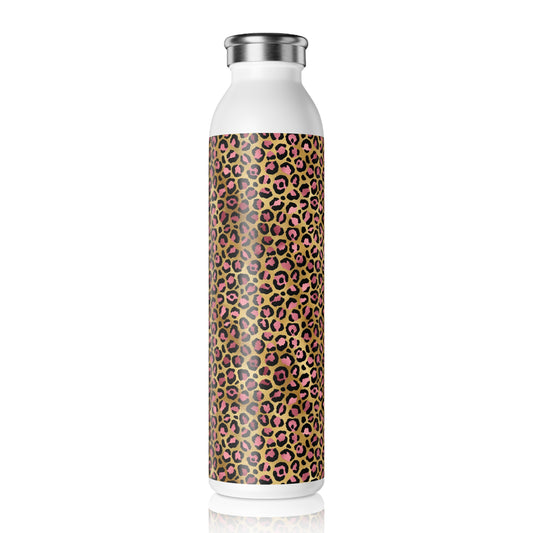 Leopard Luxe Slim Water Bottle