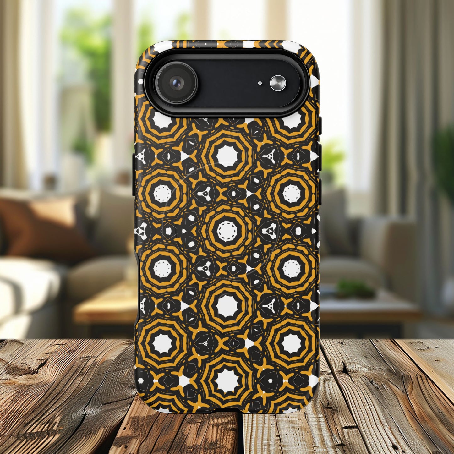 Stylish Tough Magnetic Phone Case, Unique Pattern Phone Cover, Durable Magnetic Case, Trendy Tech Accessories, Gift for Phone Lovers