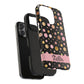 Personalized Gold & Pink Confetti Tough Phone Case — Glitter Dot Protective Phone Cover