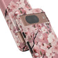 Personalized Cherry Blossom Tough Phone Case — Pink Floral Protective Case for Samsung & Google