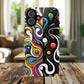 Vibrant Yin Yang Pop Splash Tough Magnetic iPhone Cases, Bold Artwork, Customizable Protection, Gift for Tech Lovers, Colorful iPhone Accessories