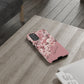 Personalized Cherry Blossom Tough Phone Case — Pink Floral Protective Case for Samsung & Google