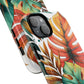 Tropical Monstera Leaf Phone Case - Stylish Tough Magnetic Cases, Floral Protection, Summer Vibe, Gift for Nature Lovers, Trendy Mobile Accessories