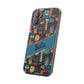 Phone Case — Colorful Abstract Faces Clear Impact-Resistant Case