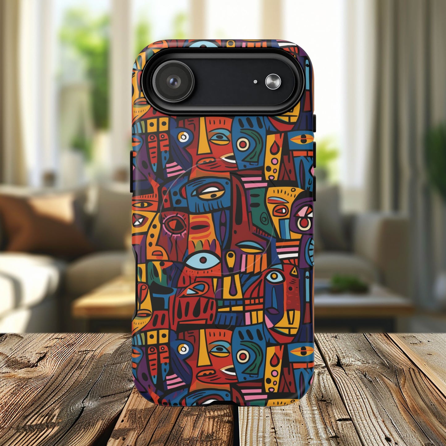 Vibrant Artistic Phone Case | Tough Magnetic Cases | Unique Gift for Art Lovers, Colorful Accessory, iPhone 14, 15, 16, 17 Case.