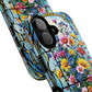 Floral Stained Glass Tough Magnetic Case, Durable Phone Cover, Gift for Nature Lovers, Unique Floral Design, Phone Accessories for All Occasions.