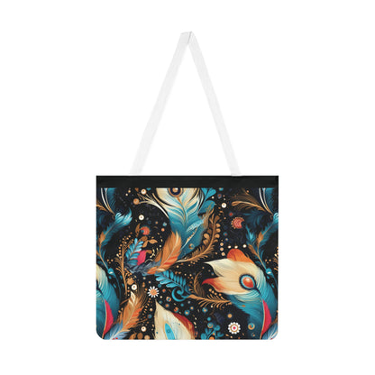 Ethereal Feathers Shoulder Tote Bag - Colorful Everyday Accessory