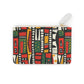 Tribal Harmony Colorful Geometric Mini Clutch Bag - Abstract Pattern Pouch for Everyday Use