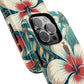 Tropical Hibiscus MagSafe® iPhone® Tough Case - Stylish Phone Protection Gift for Nature Lovers, Vibrant, Summer Vibes.