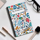 Black School Doodles Spiral Journal (EU)- (PY)