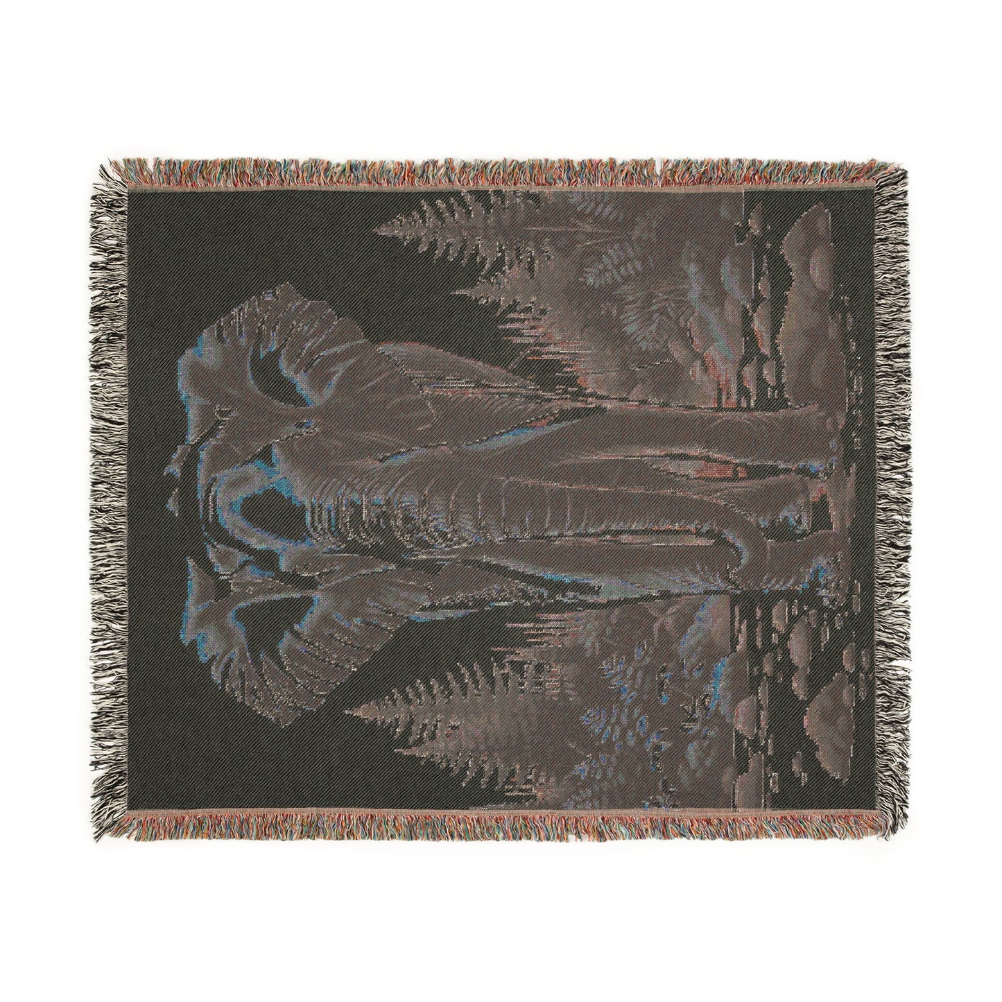 Elephant IllustrationTapestry Woven Blanket