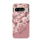 Personalized Cherry Blossom Tough Phone Case — Pink Floral Protective Case for Samsung & Google
