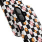 Groovy Checkered Bloom iPhone Case, Tough Magnetic Cases for Women, Stylish iPhone Cover, Trendy Floral Print, Gift for Her, Everyday Accessories