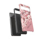Personalized Cherry Blossom Tough Phone Case — Pink Floral Protective Case for Samsung & Google