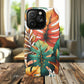 Tropical Monstera Leaf Phone Case - Stylish Tough Magnetic Cases, Floral Protection, Summer Vibe, Gift for Nature Lovers, Trendy Mobile Accessories