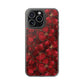 Velvet Petal Noir Floral Petal Clear Impact-Resistant iPhone and Samsung Case.
