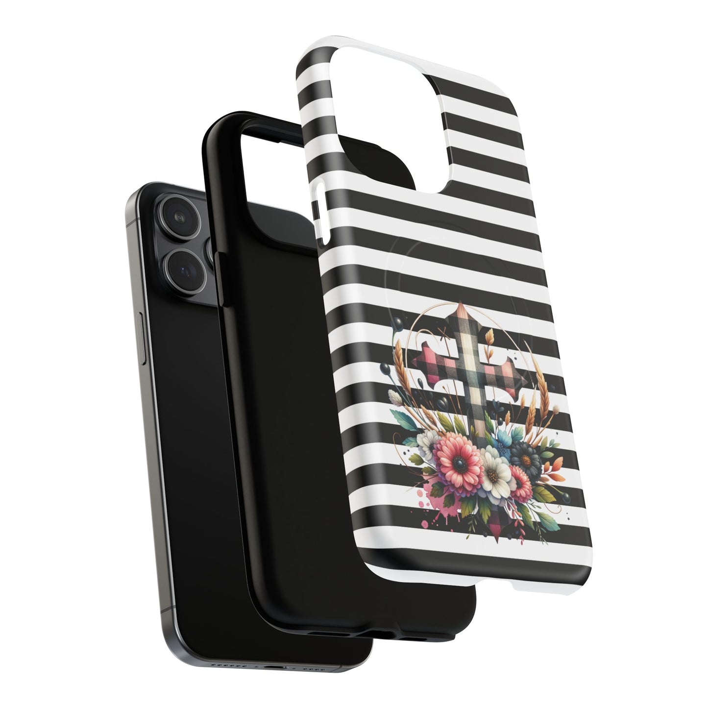 Striped in His Glory iPhone Case, Tough Magnetic Phone Protector, MagSafe iPhone Cover, Durable Case for Everyday Use, Gift for Nature Lovers, Vibrant Design.