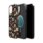 Blossom Elegance: Noir Garden Magnetic Tough iPhone Cases