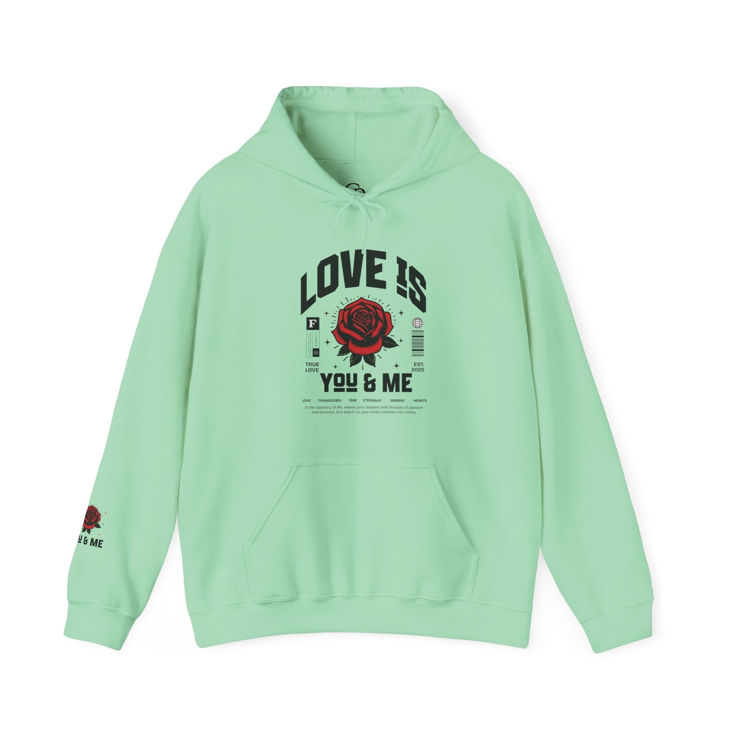 You and Me Unisex Gildan Hoodie Sweatshirt