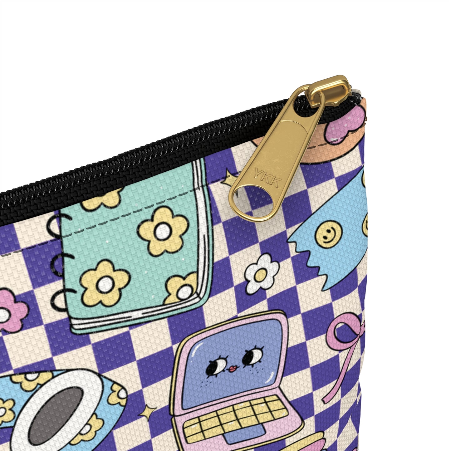 Personalized Purple Doodle Daydream Composition Book Inspired Accessory Pouch, Kids School Supplies, Classroom Organizer, Teacher Gift, Fun Stationery Case, Back to School