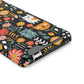 Whimsical Feline Garden iPhone and Samsung Case With Card Holder