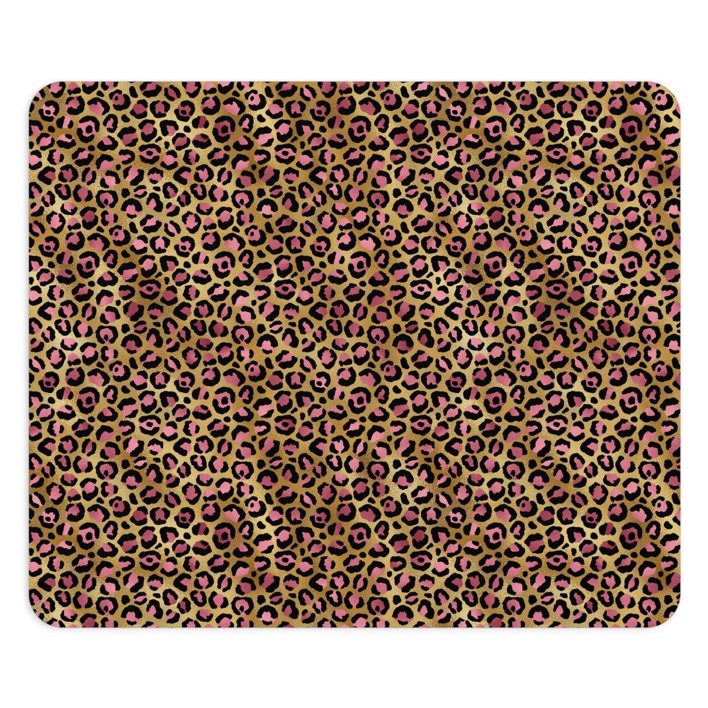 Leopard Luxe Print Mouse Pad - Stylish Desk Accessory for Animal Lovers