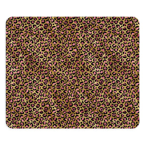Leopard Luxe Print Mouse Pad - Stylish Desk Accessory for Animal Lovers