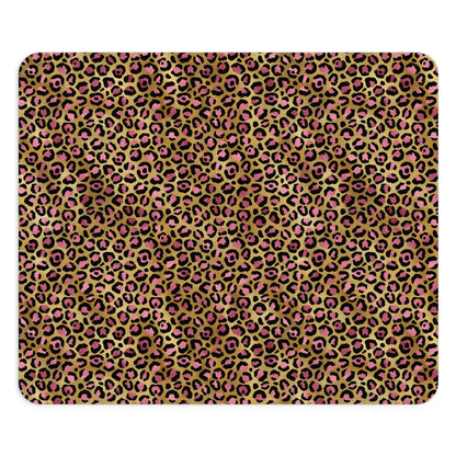 Leopard Luxe Print Mouse Pad - Stylish Desk Accessory for Animal Lovers