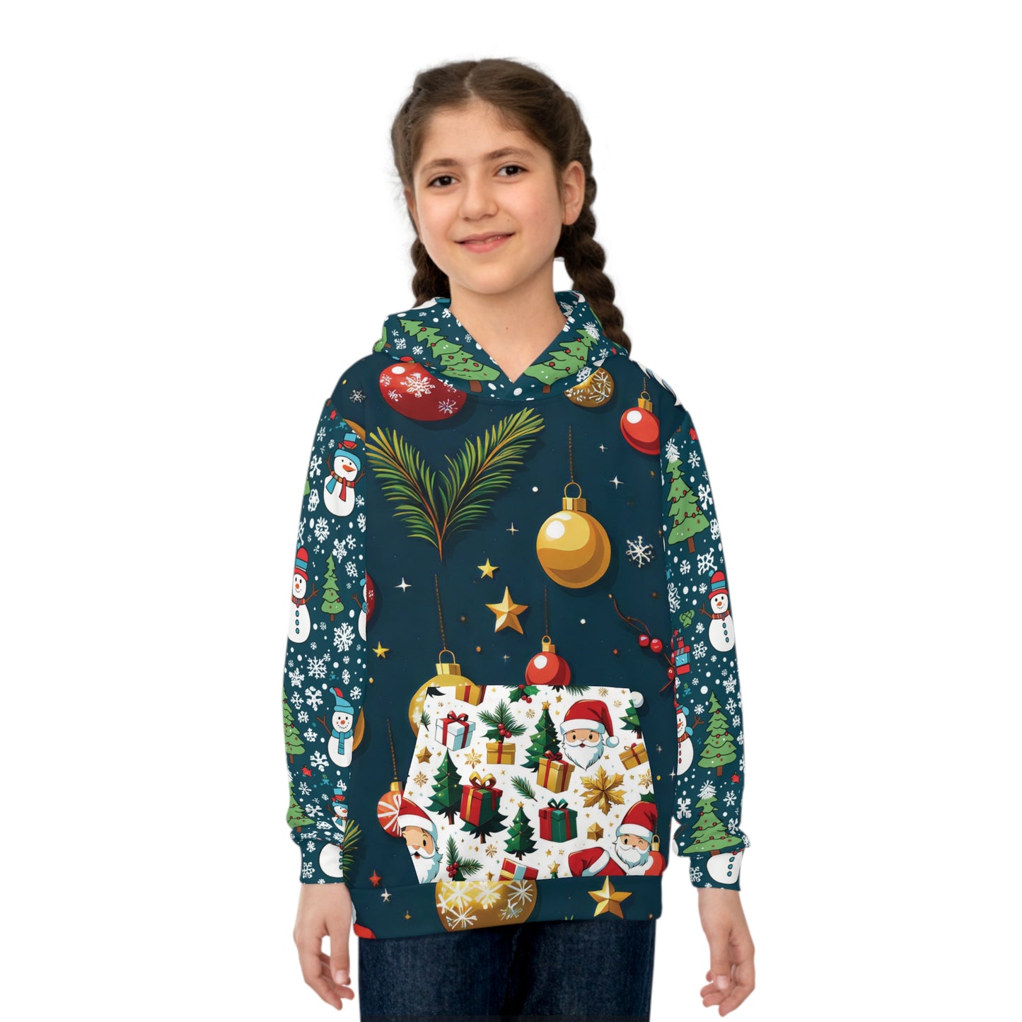 That Ugly Christmas Kids Hoodie with Custom Print - Trendy Children's Fashion