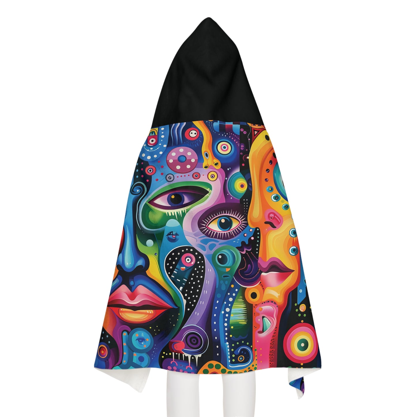 Psychedelic Visions Snuggle Youth Hooded Towel