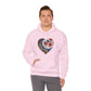 Floral Heart Unisex Heavy Blend™ Hooded Sweatshirt