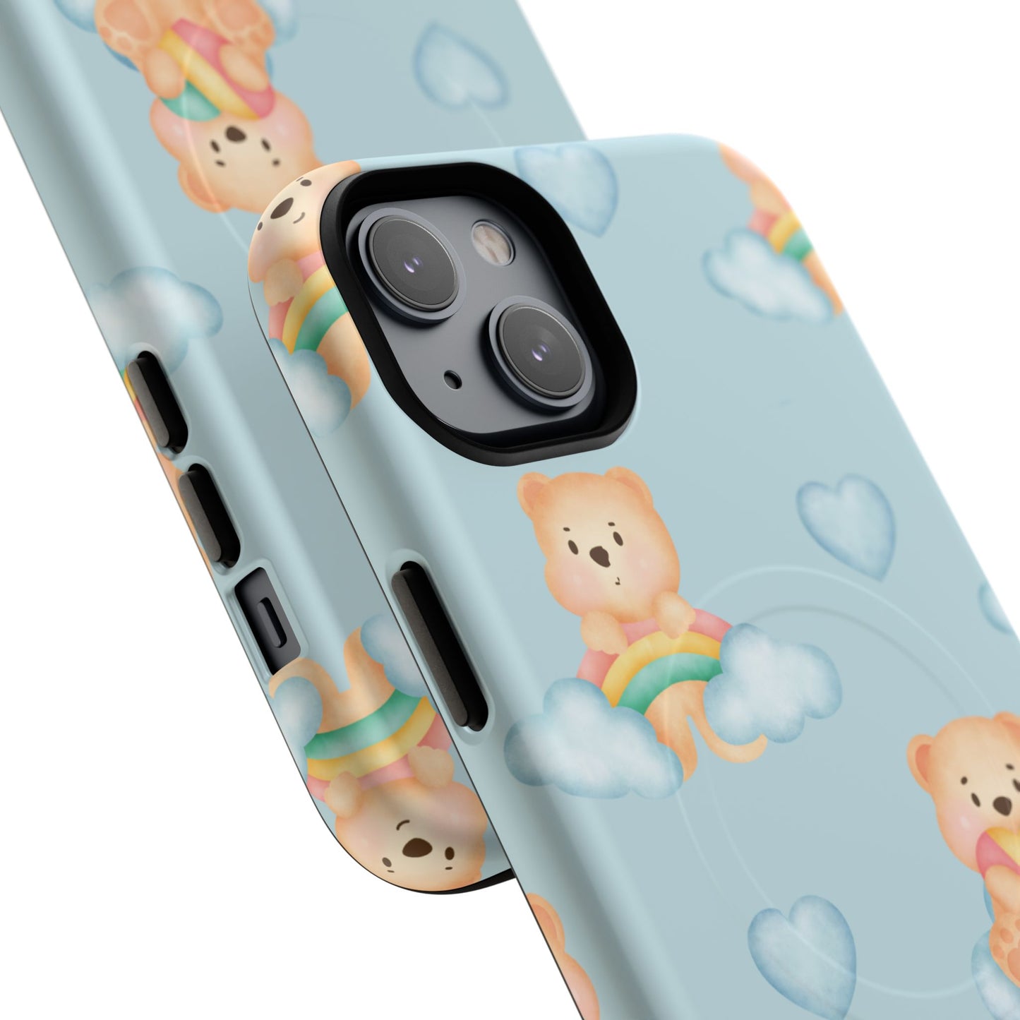 Cute Bear Magnetic iPhone Case, Kid-Friendly iPhone Cover, Stylish Cell Accessory, Gift for Kids, Durable Design for Any Occasion